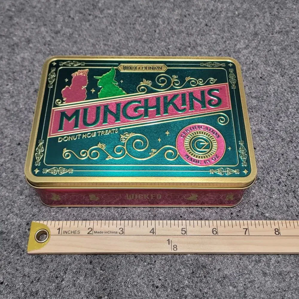 Dunkin Donuts Wicked Munchkins Tin Fall 2025 Limited Edition New